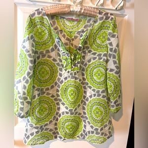 Beautiful Calypso St Barth Blouse Size XS